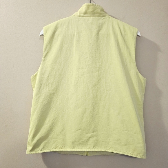 Eileen Fisher - Light Green Fleece Lined Vest - Size S - Picture 5 of 7